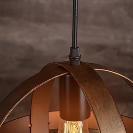Lampada in ferro retrò, lampadario moderno minimalista in stile industriale