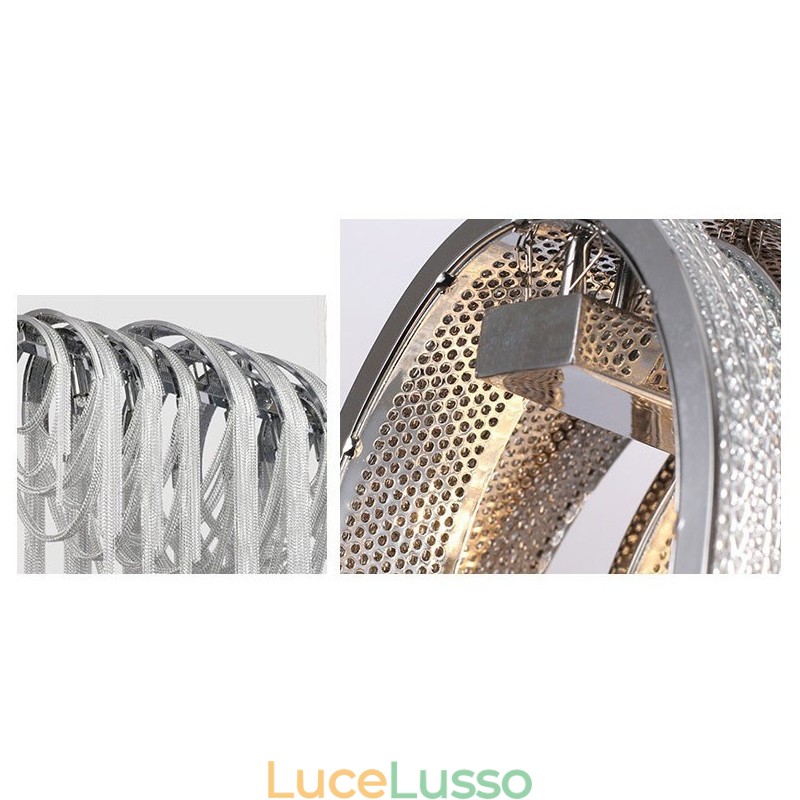 Lampadario a nappe Lampada a sospensione di design Colore argento oro