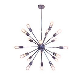 Lampadario moderno globo soggiorno pendente sala da pranzo shopping negozio notte metallo cromato