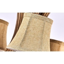 Lampadario antico retrò artistico rustico a 5 luci con paralumi