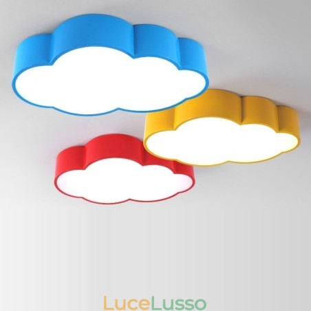 Macaron Multi color Cloud Modern Nordic Style Plafoniere da soffitto a filo con paralume in acrilico Macaron Multi color Cloud Modern Nordic Style Plafoniere da soffitto a filo con paralume in acrilico