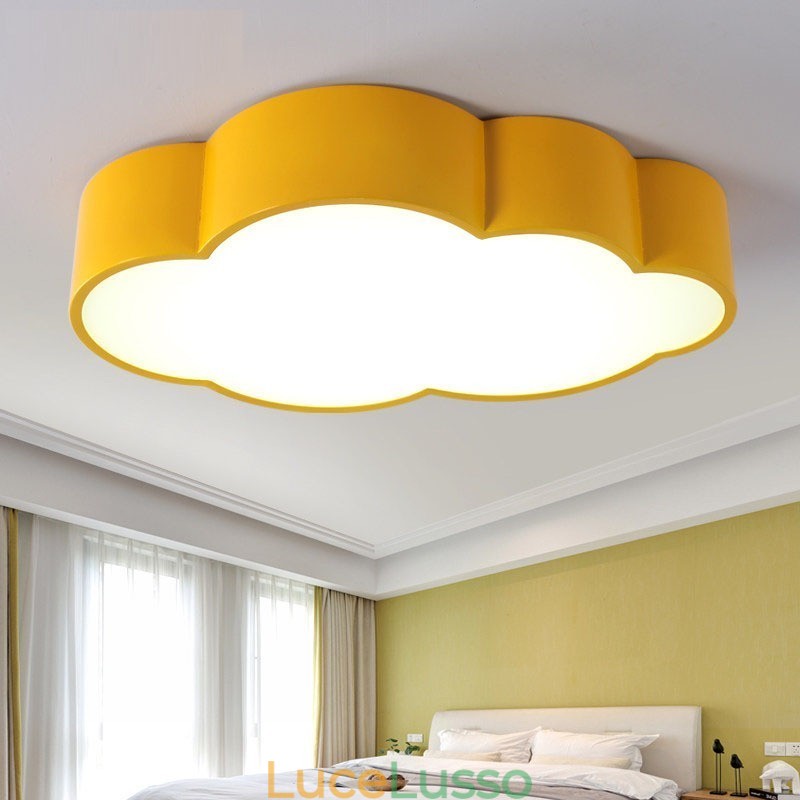 Macaron Multi color Cloud Modern Nordic Style Plafoniere da soffitto a filo con paralume in acrilico