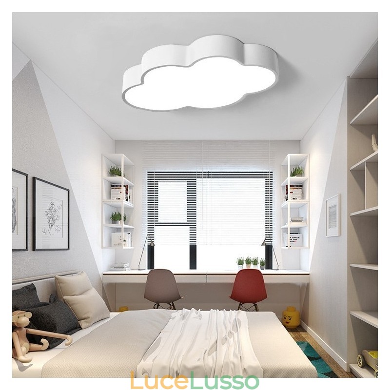 Macaron Multi color Cloud Modern Nordic Style Plafoniere da soffitto a filo con paralume in acrilico