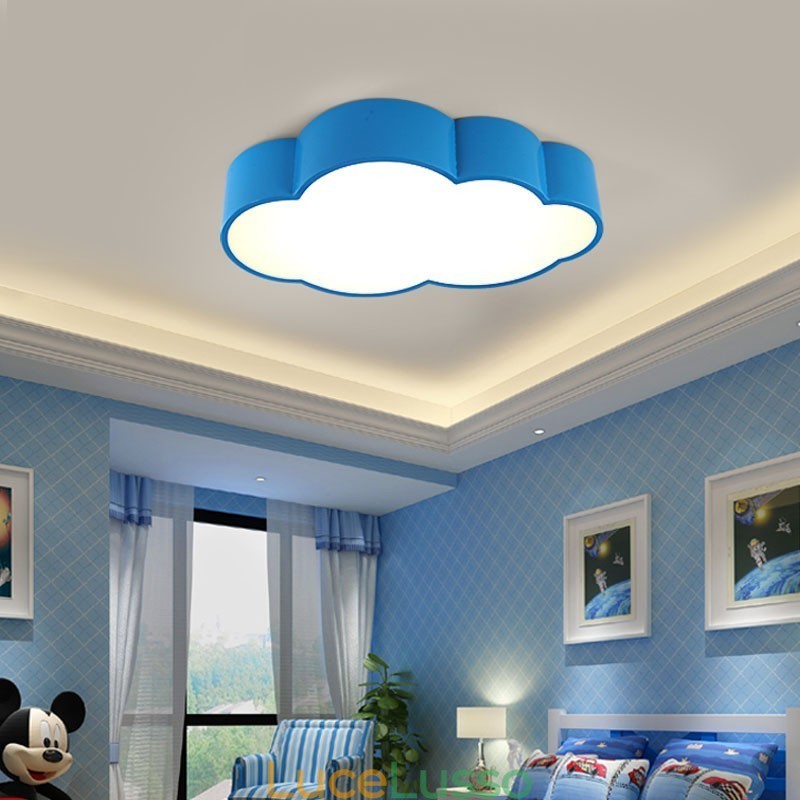 Macaron Multi color Cloud Modern Nordic Style Plafoniere da soffitto a filo con paralume in acrilico