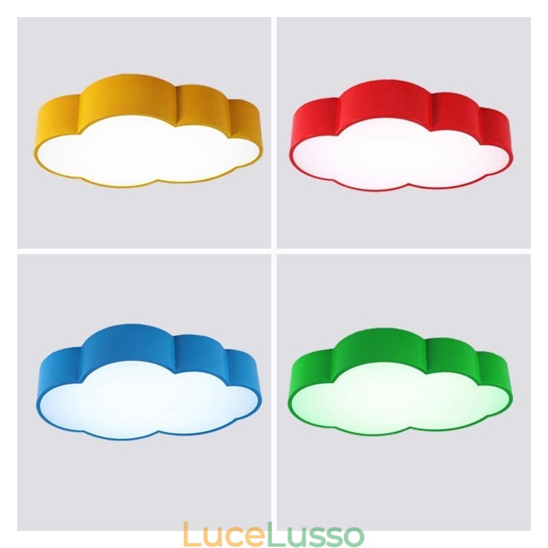 Macaron Multi color Cloud Modern Nordic Style Plafoniere da soffitto a filo con paralume in acrilico