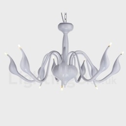 Lampadario moderno contemporaneo in metallo elettroplaccato a 9 luci