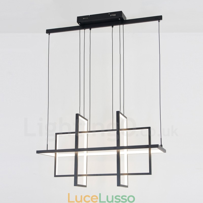 Lampada a sospensione dimmerabile Design moderno Quattro rettangoli