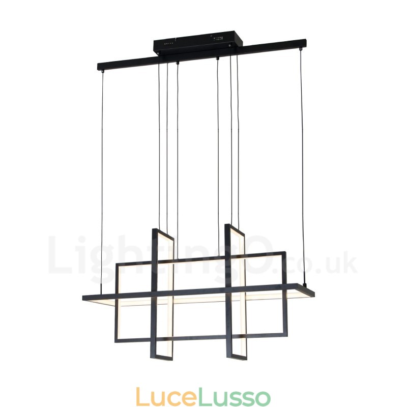 Lampada a sospensione dimmerabile Design moderno Quattro rettangoli