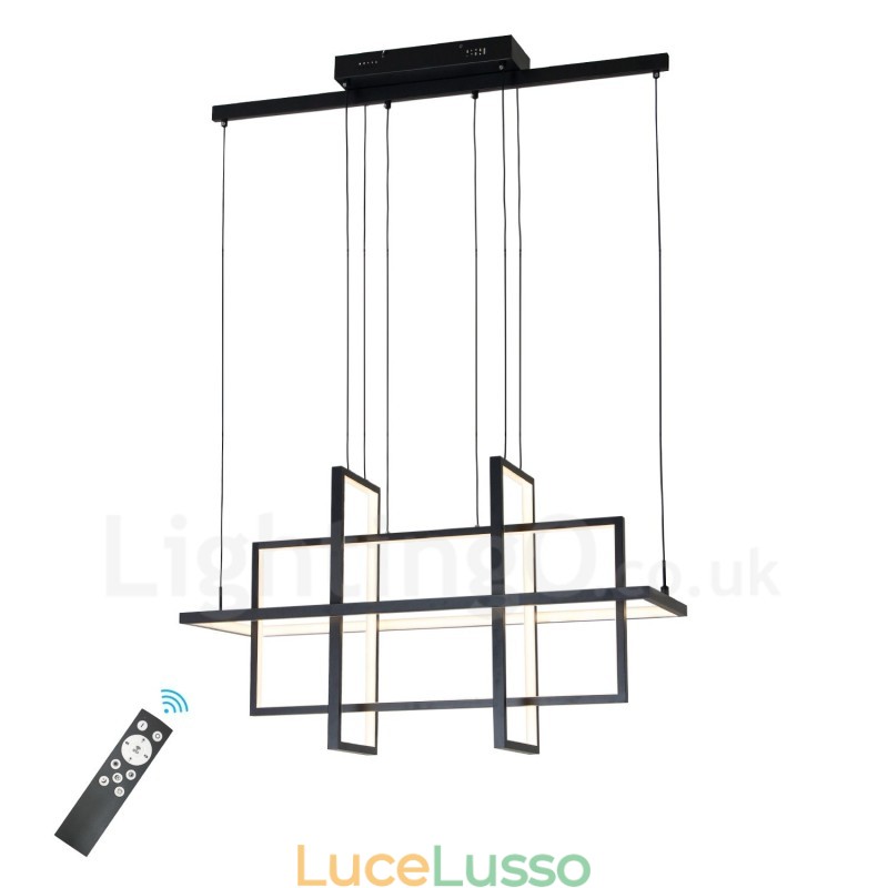 Lampada a sospensione dimmerabile Design moderno Quattro rettangoli