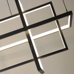 Lampada a sospensione dimmerabile Design moderno Quattro rettangoli