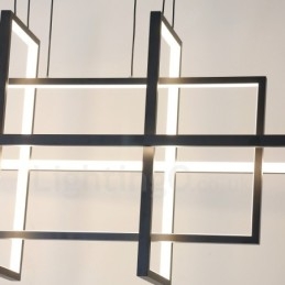 Lampada a sospensione dimmerabile Design moderno Quattro rettangoli