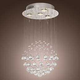 Lampadario di lusso moderno in cristallo 4 luci