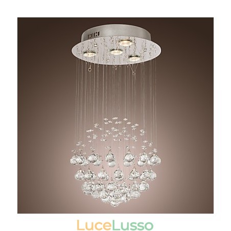 Lampadario di lusso moderno in cristallo 4 luci Lampadario di lusso moderno in cristallo 4 luci