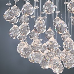 Lampadario di lusso moderno in cristallo 4 luci