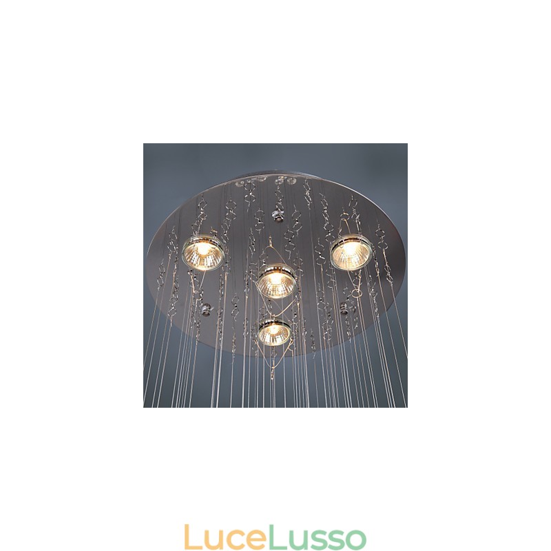 Lampadario di lusso moderno in cristallo 4 luci