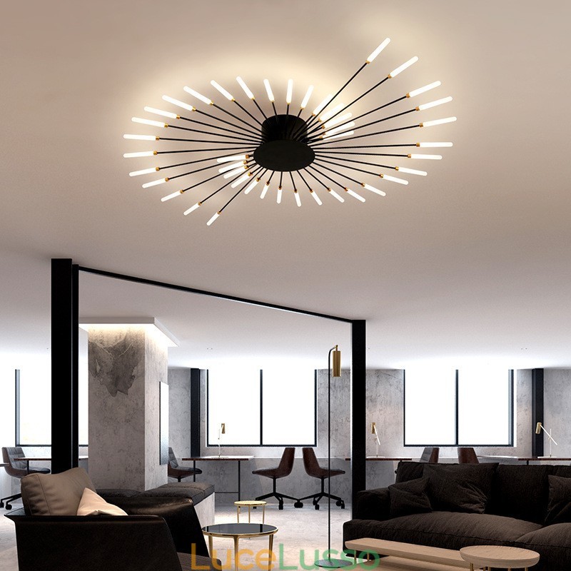 Lampada da soffitto moderna con montaggio a filo