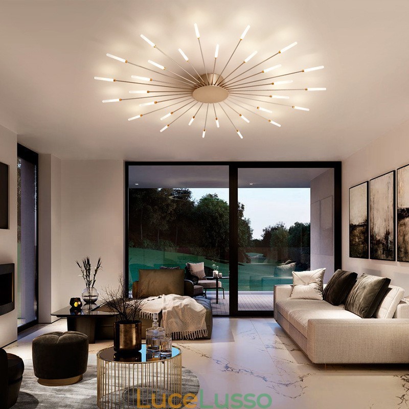 Lampada da soffitto moderna con montaggio a filo