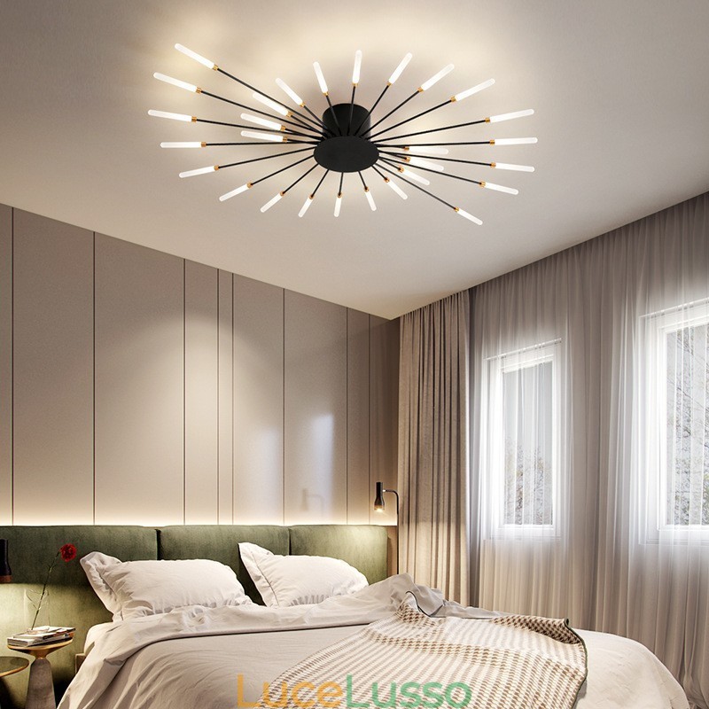 Lampada da soffitto moderna con montaggio a filo