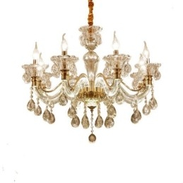Lampadario di cristallo di lusso Lampadario di cristallo K9 con braccio luminoso