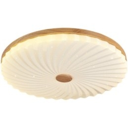 Lampada da soffitto a filo in legno massello moderna semplice rotonda nordica