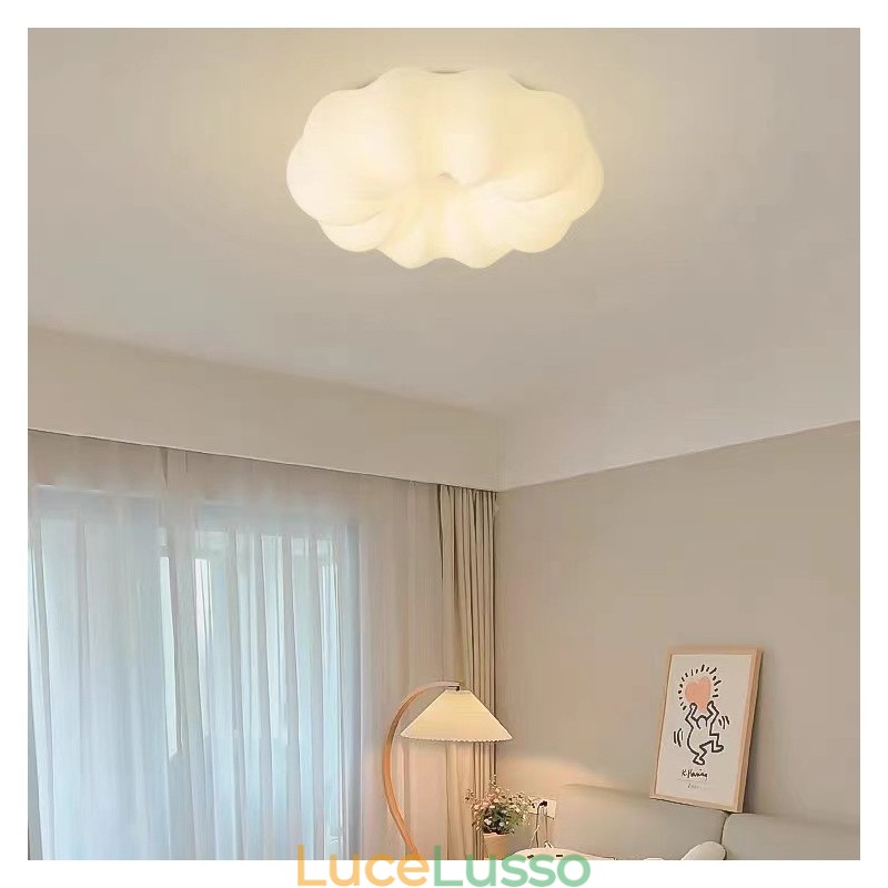 Lampada da soffitto dimmerabile Nordic Creative Pumpkin per portico