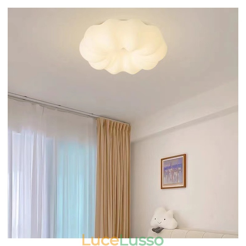 Lampada da soffitto dimmerabile Nordic Creative Pumpkin per portico