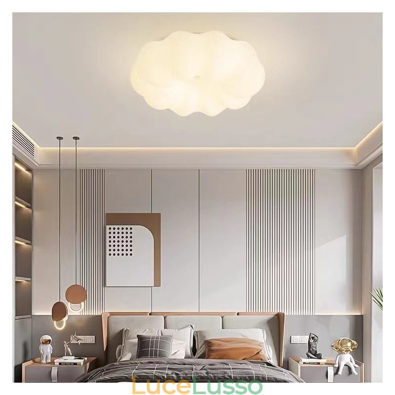 Lampada da soffitto dimmerabile Nordic Creative Pumpkin per portico