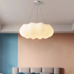 Lampada a sospensione dimmerabile creativa moderna nordica a forma di zucca, lampada a sospensione per portico