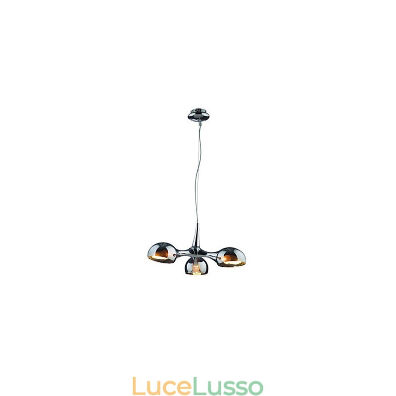 Paralume in vetro placcato da 3 W, lampadario semplice e creativo
