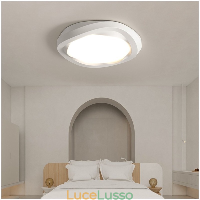 Lampada da soffitto moderna a filo, dimmerabile, con protezione per gli occhi, multicolore, per interni