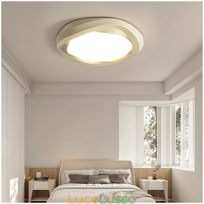 Lampada da soffitto moderna a filo, dimmerabile, con protezione per gli occhi, multicolore, per interni