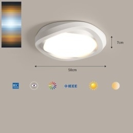 Lampada da soffitto moderna a filo, dimmerabile, con protezione per gli occhi, multicolore, per interni