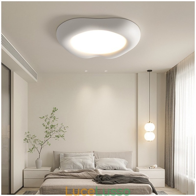 Lampada da soffitto moderna a filo, dimmerabile, con protezione per gli occhi, multicolore, per interni