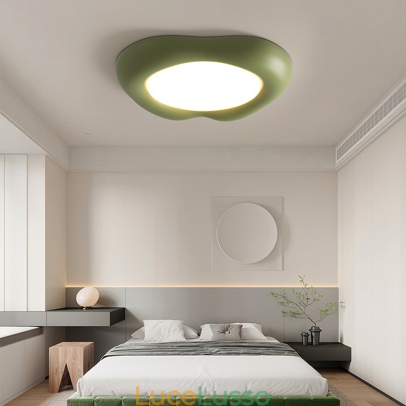 Lampada da soffitto moderna a filo, dimmerabile, con protezione per gli occhi, multicolore, per interni