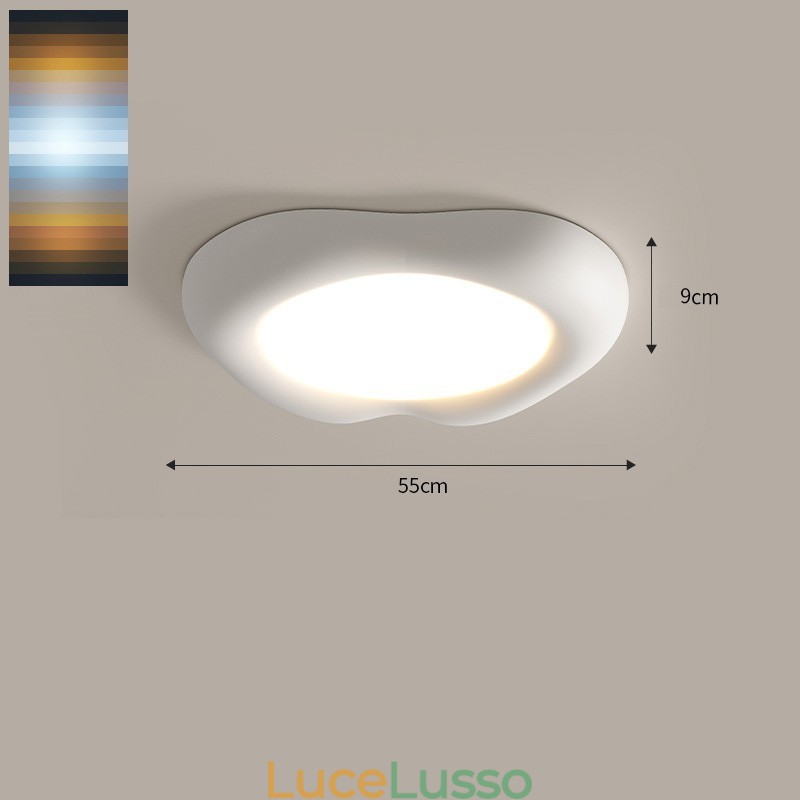 Lampada da soffitto moderna a filo, dimmerabile, con protezione per gli occhi, multicolore, per interni