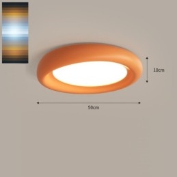 Lampada da soffitto moderna a filo, rotonda, dimmerabile, con protezione per gli occhi, multicolore, illuminazione per interni