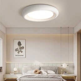 Lampada da soffitto moderna a filo, rotonda, dimmerabile, con protezione per gli occhi, multicolore, illuminazione per interni