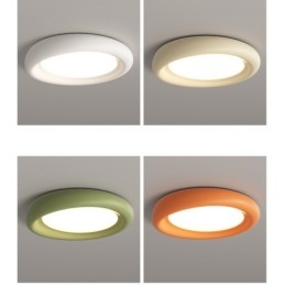 Lampada da soffitto moderna a filo, rotonda, dimmerabile, con protezione per gli occhi, multicolore, illuminazione per interni
