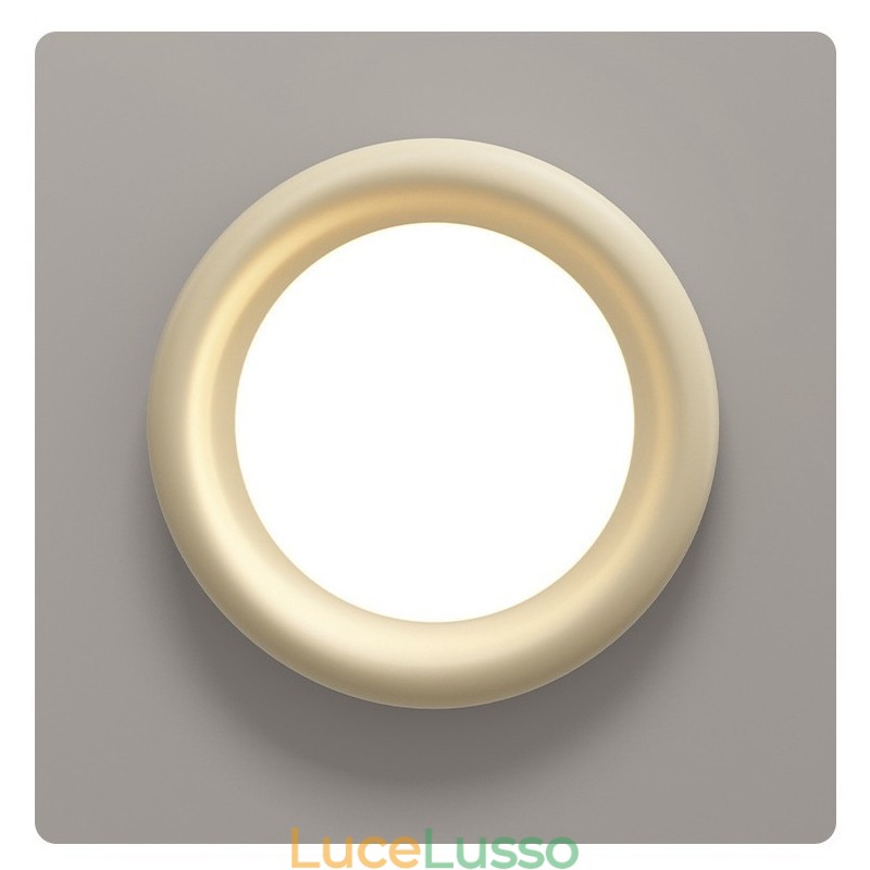 Lampada da soffitto moderna a filo, rotonda, dimmerabile, con protezione per gli occhi, multicolore, illuminazione per interni