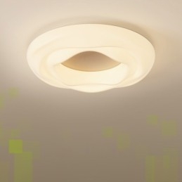 Lampada da soffitto moderna rotonda dimmerabile da montare a filo, apparecchio di illuminazione per interni