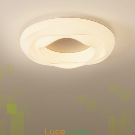 Lampada da soffitto moderna rotonda dimmerabile da montare a filo, apparecchio di illuminazione per interni Lampada da soffitto moderna rotonda dimmerabile da montare a filo, apparecchio di illuminazione per interni
