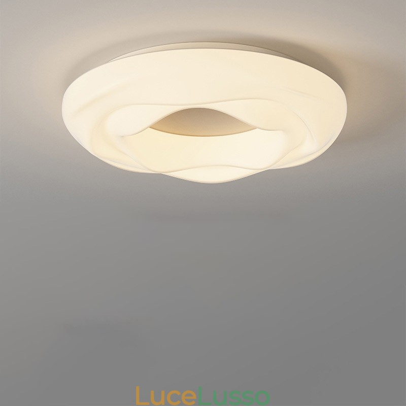 Lampada da soffitto moderna rotonda dimmerabile da montare a filo, apparecchio di illuminazione per interni