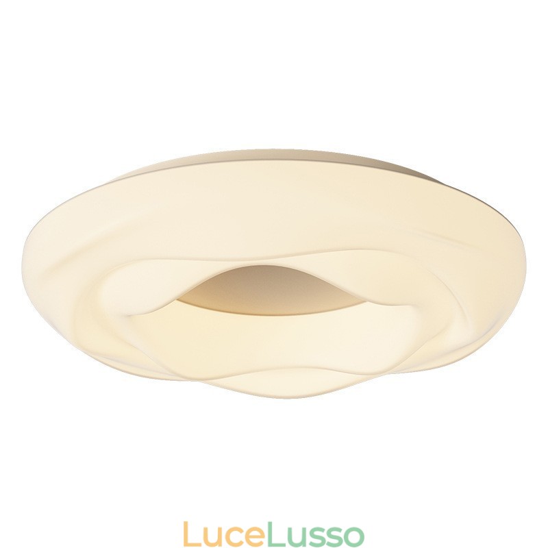 Lampada da soffitto moderna rotonda dimmerabile da montare a filo, apparecchio di illuminazione per interni