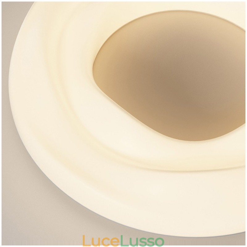 Lampada da soffitto moderna rotonda dimmerabile da montare a filo, apparecchio di illuminazione per interni