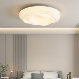 Lampada da soffitto moderna rotonda dimmerabile da montare a filo, apparecchio di illuminazione per interni