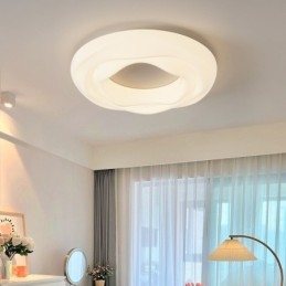 Lampada da soffitto moderna rotonda dimmerabile da montare a filo, apparecchio di illuminazione per interni