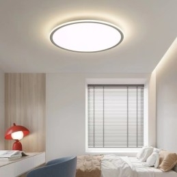 Lampada da soffitto dimmerabile per interni con protezione completa degli occhi rotonda da 3,5 cm di spessore nordica