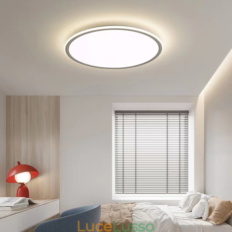 Lampada da soffitto dimmerabile per interni con protezione completa degli occhi rotonda da 3,5 cm di spessore nordica