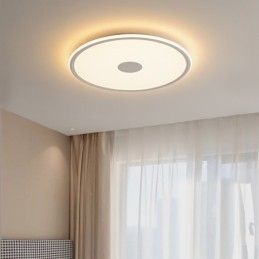 Lampada da soffitto dimmerabile per interni con protezione completa degli occhi rotonda da 3,5 cm di spessore nordica