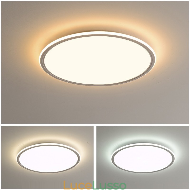 Lampada da soffitto dimmerabile per interni con protezione completa degli occhi rotonda da 3,5 cm di spessore nordica